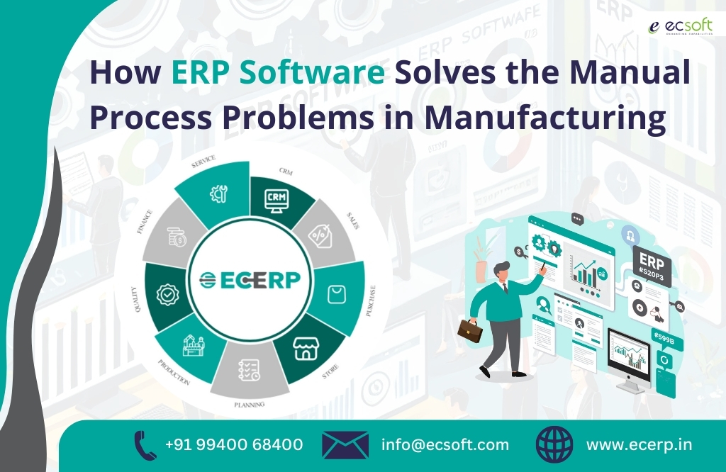 How ERP Software Solves the Manual Process Problems in Manufacturing